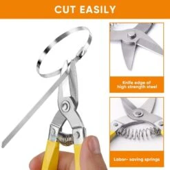 6.6 In. UV-Resistant Stainless Steel Heavy-Duty Self-Locking Zipper Belt Cutter And 50-Piece 11.8 In. Ties For Fencing -Dewalt Tools Shop nvnoo welded wire fencing 2w8m4d5c 40 1000