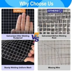 1/2 In. 24 In. X 50 Ft. 19 Gauge PVC Vinyl Coated Wire Mesh Hardware Cloth For Garden Chicken Fencing, Black -Dewalt Tools Shop nvnoo welded wire fencing 9l7r3s4z c3 1000