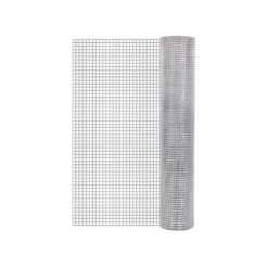 48 In. X 100 Ft. Silver Steel Double Zinc Coated Hardware Cloth, 19 Gauge Chicken Wire Fencing For Garden Fencing