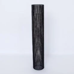 24 In. X 100 Ft. Black PVC Welded Mesh Coated Hardware Cloth, 21-Gauge Garden Chicken Wire Fencing