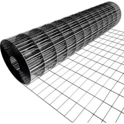 36 In. X 50 Ft. Black Galvanized Steel Welded Mesh Coated Hardware Cloth, 16-Gauge Garden Chicken Wire Fencing