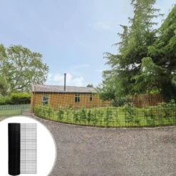 24 In. X 50 Ft. Black Coated Hardware Cloth 2 In. X 3 In. 16 Ga Wire Mesh Fence, Metal Garden Plant Chicken Fencing -Dewalt Tools Shop otryad patio parts qs yq793 4f 1000