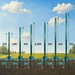 3 Ft. Sturdy Duty Metal Fence Posts Steel Fencing Poles No-Dig Garden U Post For Wire Fencing Pack Of 10 -Dewalt Tools Shop oyezvary compost accessories 28csa05168 1f 1000