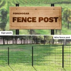 3 Ft. Metal Fence Post Steel U Post No Dig Design Light Duty Black For Wire Fencing Garden Lawn Pack Of 8 -Dewalt Tools Shop oyezvary compost accessories 28csa05171 44 1000