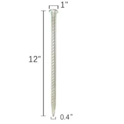 12 In. Silver Carbon Steel Fabric Stake, Heavy Duty Landscaping Pins For Securing Fabric, Netting & Fencing (8-Pack) -Dewalt Tools Shop oyezvary garden stakes 28csa11 4559 1f 1000