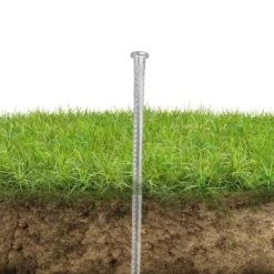 12 In. Silver Carbon Steel Fabric Stake, Heavy Duty Landscaping Pins For Securing Fabric, Netting & Fencing (8-Pack) -Dewalt Tools Shop oyezvary garden stakes 28csa11 4559 44 1000