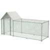 10 Ft. X 3 Ft. X 5 Ft. Outdoor Silver Metal Walk-in Chicken Pen Waterproof Poultry Fencing With UV Protection Cover -Dewalt Tools Shop pdtend chicken coops cp p151984 64 1000