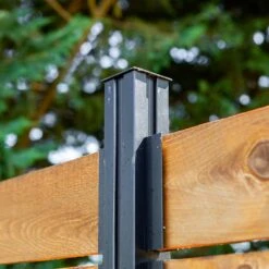PEAK Modular Fencing 76 In. H Matte Black Aluminum Hard Surface Post For A 6 Ft. H Outdoor Privacy Fence System 15 PEAK Modular Fencing 76 In. H Matte Black Aluminum Hard Surface Post For A 6 Ft. H Outdoor Privacy Fence System -Dewalt Tools Shop peak deck railing systems 2481 c3 1000