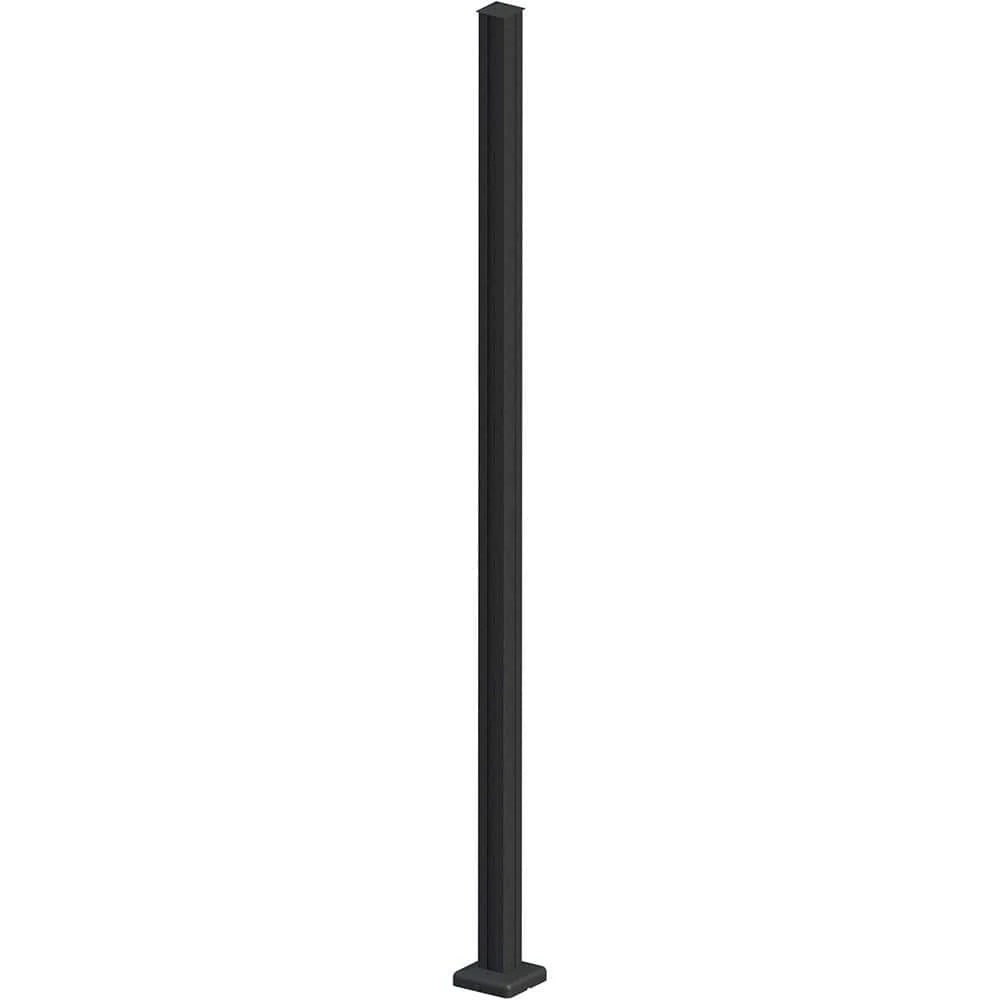 PEAK Modular Fencing 76 In. H Matte Black Aluminum Hard Surface Post For A 6 Ft. H Outdoor Privacy Fence System 4 PEAK Modular Fencing 76 In. H Matte Black Aluminum Hard Surface Post For A 6 Ft. H Outdoor Privacy Fence System - Image 2