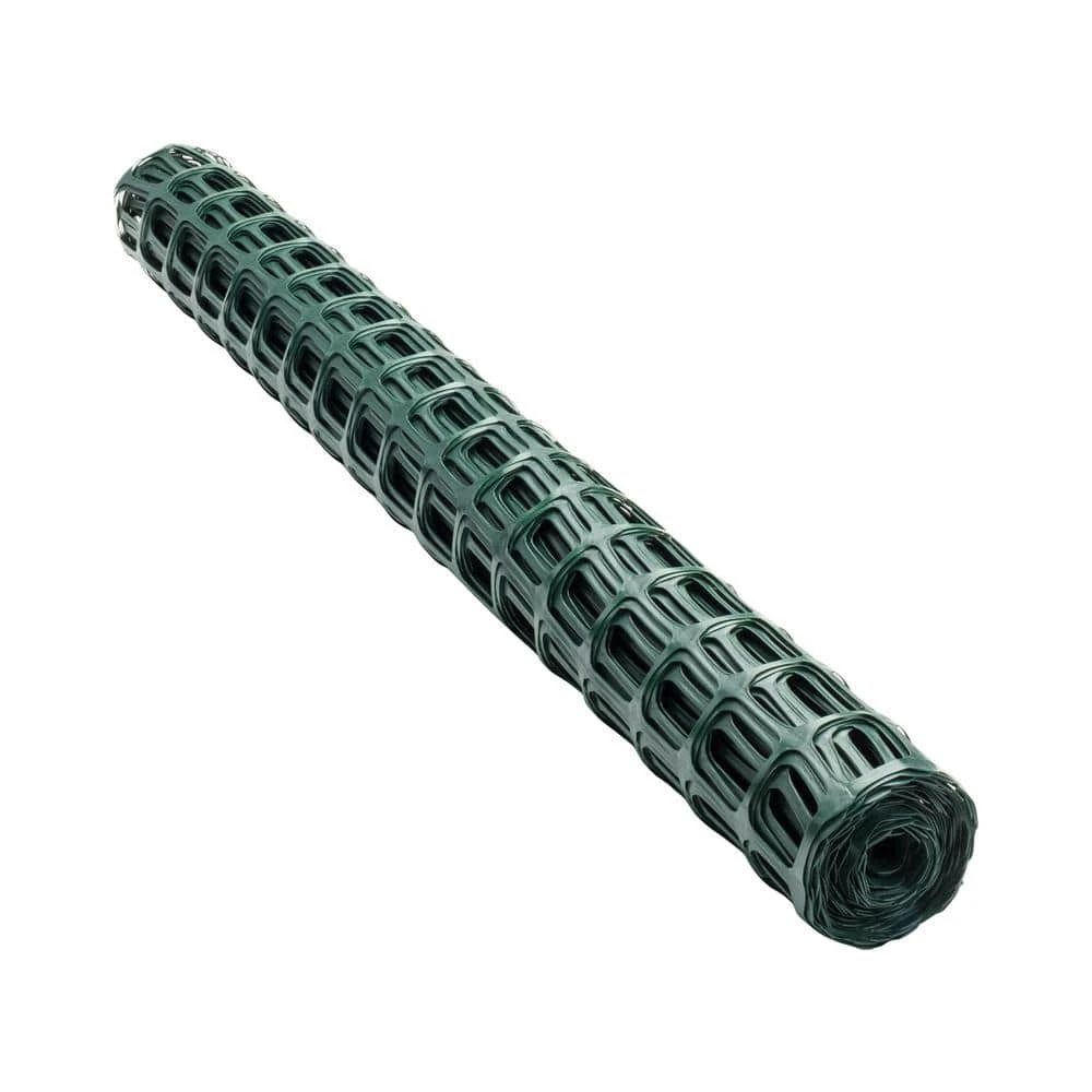 PEAK 25 Ft. L X 36 In. H Plastic Fencing Hardware Cloth In Green With 2 In. X 2 In. Mesh Size Garden Fence 3 PEAK 25 Ft. L X 36 In. H Plastic Fencing Hardware Cloth In Green With 2 In. X 2 In. Mesh Size Garden Fence