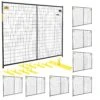 6 Ft. X 58 Ft. 8-Panel Black Powder-Coated Welded Wire Temporary Fencing