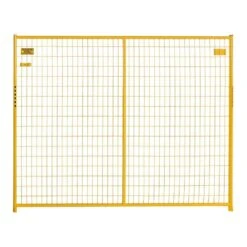 6 Ft. X 29 Ft. 4-Panel Yellow Powder-Coated Welded Wire Temporary Fencing
