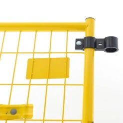 6 Ft. X 29 Ft. 4-Panel Yellow Powder-Coated Welded Wire Temporary Fencing -Dewalt Tools Shop perimeter patrol welded wire fencing rf 10006 4 76 1000