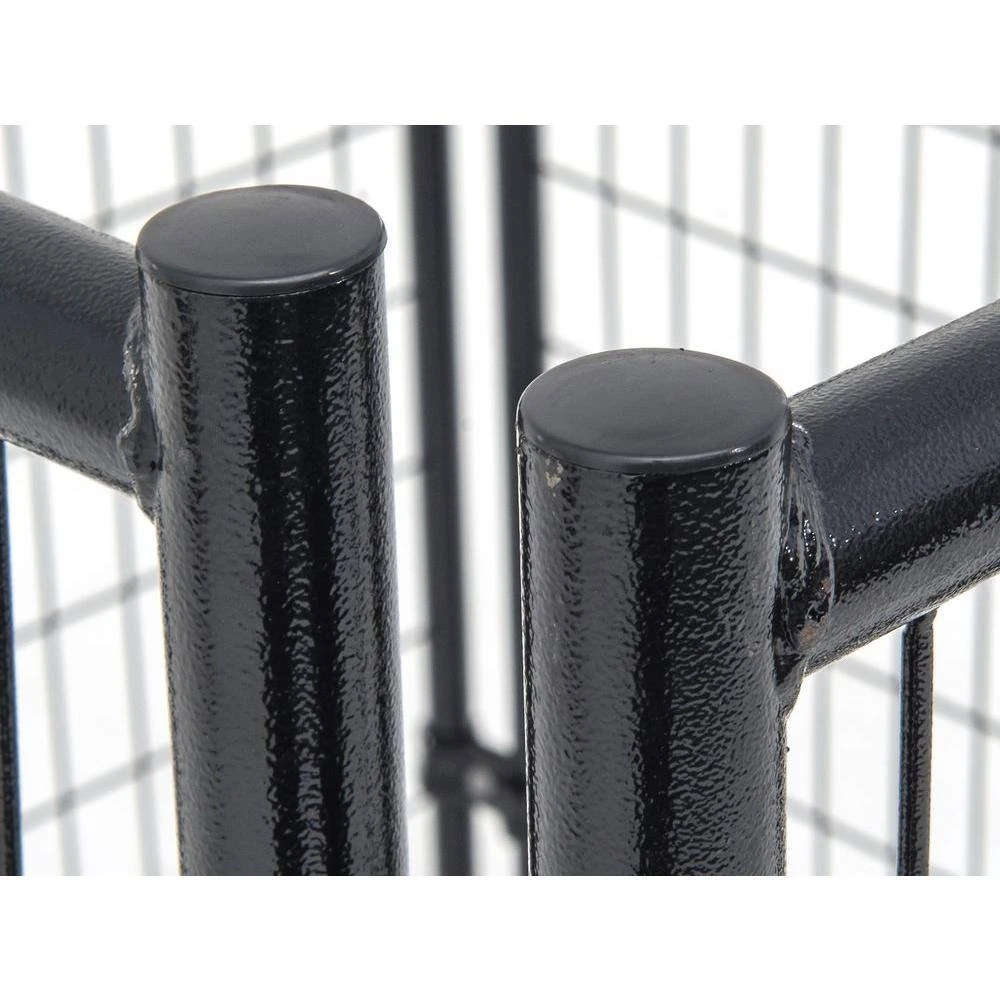 6 Ft. X 40 Ft. 8-Panel Black Powder-Coated Welded Wire Temporary Fencing 5 6 Ft. X 40 Ft. 8-Panel Black Powder-Coated Welded Wire Temporary Fencing - Image 3
