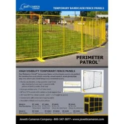 6 Ft. X 210 Ft. 28-Panel Yellow Powder-Coated Welded Wire Temporary Fencing -Dewalt Tools Shop perimeter patrol welded wire fencing rf 12806 1f 1000
