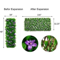 48 In. Wood Border Fencing -Dewalt Tools Shop purple flower justincity garden fencing 1 28dph005152 fa 1000