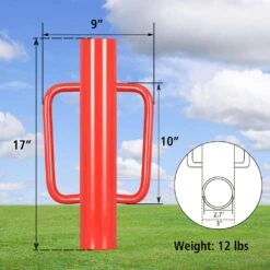 12 Lbs. Red T Posts Driver With Handles, 17 In. Metal Post And Sign Post Pole Driver Tool For Fencing -Dewalt Tools Shop red t posts u posts 1j0q7l4i a0 1000