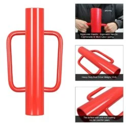 12 Lbs. Red T Posts Driver With Handles, 17 In. Metal Post And Sign Post Pole Driver Tool For Fencing -Dewalt Tools Shop red t posts u posts 1j0q7l4i c3 1000