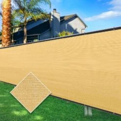 4 Ft. X 50 Ft. Privacy Screen Fence Heavy-Duty Protective Covering Mesh Fencing For Patio Lawn Garden Balcony Sand -Dewalt Tools Shop sand outdoor privacy screens 2 cvfr045010 31 1000