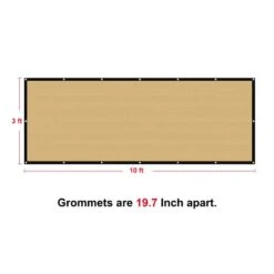 3 X 10 Ft. Privacy Fence Screen Heavy-Duty 90% Blockage Shade Cover Fencing Net For Wall Garden Gazebo Backyard Beige -Dewalt Tools Shop shatex snow fencing pfsbg0310 4f 1000