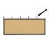 Privacy Fence Screen Heavy-Duty 90% Blockage Shade Cover Fencing Net For Wall Garden Gazebo Backyard, 3 X 12 Ft., Beige -Dewalt Tools Shop shatex snow fencing pfsbg0312 64 1000