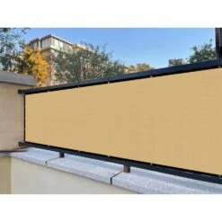 3 Ft. X 16 Ft. Privacy Fence Screen 90% Blockage Shade Temporary Fencing For Wall Gazebo Backyard Beige (2-Pack) -Dewalt Tools Shop shatex snow fencing pfsbg03162p 4f 1000