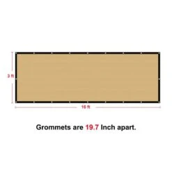 3 Ft. X 16 Ft. Privacy Fence Screen 90% Blockage Shade Temporary Fencing For Wall Gazebo Backyard Beige (2-Pack) -Dewalt Tools Shop shatex snow fencing pfsbg03162p c3 1000