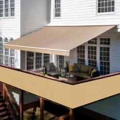 Privacy Fence Screen Heavy-Duty 90% Blockage Shade Cover Fencing Net For Wall Garden Gazebo Backyard, 3 X 25 Ft., Beige -Dewalt Tools Shop shatex snow fencing pfsbg0325 66 1000