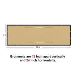 Privacy Fence Screen Heavy-Duty 90% Blockage Shade Cover Fencing Net For Wall Garden Gazebo Backyard, 3 X 25 Ft., Beige -Dewalt Tools Shop shatex snow fencing pfsbg0325 c3 1000