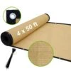 4 X 50 Ft. Privacy Fence Screen Heavy-Duty 90% Blockage Shade Cover Fencing Net For Wall Garden Gazebo Backyard Beige