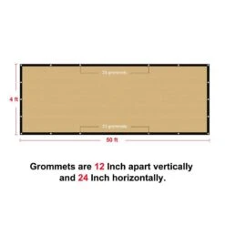 4 X 50 Ft. Privacy Fence Screen Heavy-Duty 90% Blockage Shade Cover Fencing Net For Wall Garden Gazebo Backyard Beige -Dewalt Tools Shop shatex snow fencing pfsbg0450 c3 1000