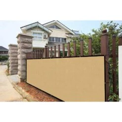 4 Ft. X 50 Ft. Privacy Fence Screen 90% Blockage Shade Temporary Fencing For Wall Gazebo Backyard Beige (2-Pack) -Dewalt Tools Shop shatex snow fencing pfsbg04502p 4f 1000