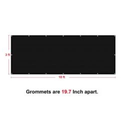 3 X 10 Ft. Privacy Fence Screen Heavy-Duty 90% Blockage Shade Cover Fencing Net For Wall Garden Gazebo Backyard Black -Dewalt Tools Shop shatex snow fencing pfsbl0310 c3 1000