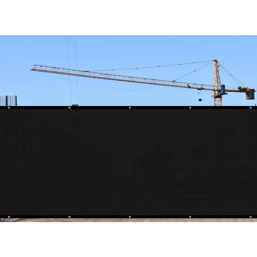 3 Ft. X 16 Ft. Privacy Fence Screen 90% Blockage Shade Temporary Fencing For Wall Gazebo Backyard Black (2-Pack) 10 3 Ft. X 16 Ft. Privacy Fence Screen 90% Blockage Shade Temporary Fencing For Wall Gazebo Backyard Black (2-Pack) - Image 8