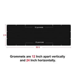 Privacy Fence Screen Heavy-Duty 90% Blockage Shade Cover Fencing Net For Wall Garden Gazebo Backyard, 3 X 50 Ft., Black -Dewalt Tools Shop shatex snow fencing pfsbl0350 c3 1000