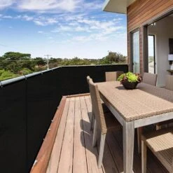 Privacy Fence Screen Heavy-Duty 90% Blockage Shade Cover Fencing Net For Wall Garden Gazebo Backyard, 6 X 25 Ft., Black -Dewalt Tools Shop shatex snow fencing pfsbl0625 76 1000