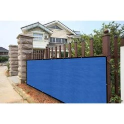 3 Ft. X 10 Ft. Privacy Fence Screen Heavy-Duty 90% Blockage Shade Cover Fencing Net For Wall Garden Gazebo Backyard Blue -Dewalt Tools Shop shatex snow fencing pfsblue0310 44 1000