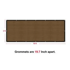 3 Ft. X 10 Ft. Privacy Fence Screen 90% Blockage Shade Temporary Fencing For Wall Gazebo Backyard Brown (2-Pack) -Dewalt Tools Shop shatex snow fencing pfsbr03102p 4f 1000