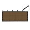 3 X 16 Ft. Privacy Fence Screen Heavy-Duty 90% Blockage Shade Cover Fencing Net For Wall Garden Gazebo Backyard Brown -Dewalt Tools Shop shatex snow fencing pfsbr0316 64 1000