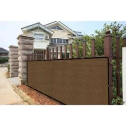 4 X 50 Ft. Privacy Fence Screen Heavy-Duty 90% Blockage Shade Cover Fencing Net For Wall Garden Gazebo Backyard Brown -Dewalt Tools Shop shatex snow fencing pfsbr0450 4f 1000