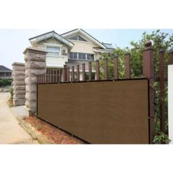 5 Ft. X 50 Ft. Privacy Fence Screen 90% Blockage Shade Temporary Fencing For Wall Gazebo Backyard Brown (2-Pack) -Dewalt Tools Shop shatex snow fencing pfsbr05502p 44 1000