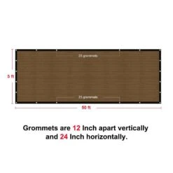 5 Ft. X 50 Ft. Privacy Fence Screen 90% Blockage Shade Temporary Fencing For Wall Gazebo Backyard Brown (2-Pack) -Dewalt Tools Shop shatex snow fencing pfsbr05502p c3 1000