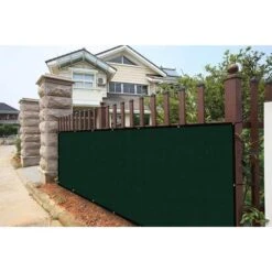 4 Ft. X 50 Ft. Privacy Fence Screen 90% Blockage Shade Temporary Fencing For Wall Gazebo Backyard Dark Green (2-Pack) -Dewalt Tools Shop shatex snow fencing pfsdgr04502p 44 1000