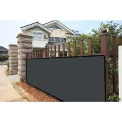 3 Ft. X 10 Ft. Privacy Fence Screen Heavy-Duty 90% Blockage Shade Cover Fencing Net For Wall Garden Gazebo Backyard Gray -Dewalt Tools Shop shatex snow fencing pfsgray0310 44 1000