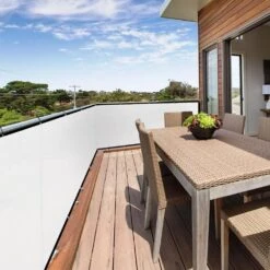 Privacy Fence Screen Heavy-Duty 90% Blockage Shade Cover Fencing Net For Wall Garden Gazebo Backyard, 3 X 10 Ft., White -Dewalt Tools Shop shatex snow fencing pfswt0310 fa 1000