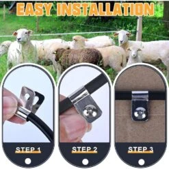 Fence Wire Clamps Stainless Steel Fencing Mounting Clips With 12-16 Gauge Welded Wire To Wood In Silver (220 Pieces) -Dewalt Tools Shop silver afoxsos fence hardware snph020in0210 fa 1000