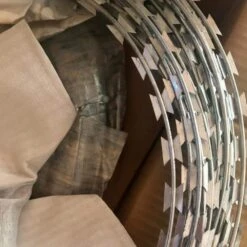 246 Ft. Galvanized Single Spiral Razor Barbed Wire, 5-Rolls Razor Wire Fencing Razor Fence 14 246 Ft. Galvanized Single Spiral Razor Barbed Wire, 5-Rolls Razor Wire Fencing Razor Fence -Dewalt Tools Shop silver atengnes garden fencing yd240524 1d 1000