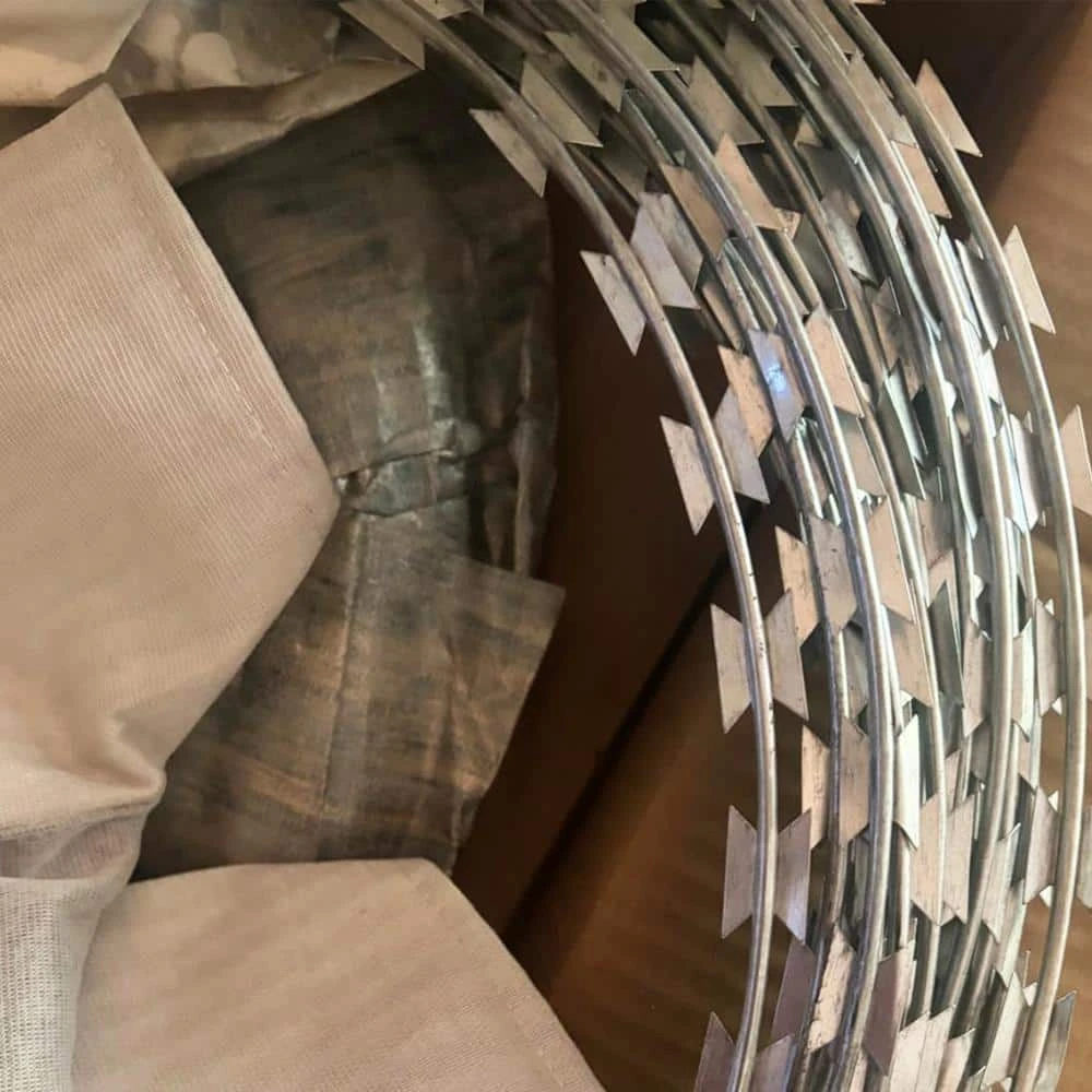 246 Ft. Galvanized Single Spiral Razor Barbed Wire, 5-Rolls Razor Wire Fencing Razor Fence 5 246 Ft. Galvanized Single Spiral Razor Barbed Wire, 5-Rolls Razor Wire Fencing Razor Fence - Image 3