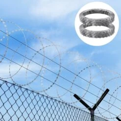 Razor Wires, 98 Ft. Razor Barbed Wire, 2 Rolls Razor Wire Fencing Razor Fence, Razor Ribbon Barbed Wire Galvanized Razor -Dewalt Tools Shop silver skyshalo garden fencing jsswdpcs98ych9zjjv0 0726 31 1000