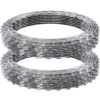 Razor Wire, 98 Ft. Galvanized Razor Barbed Wire, 2-Rolls Razor Fencing For Garden, Razor Ribbon Wire For Security -Dewalt Tools Shop silver svopes garden fencing jsswdpcs98ych9zjjv0 1119 64 1000